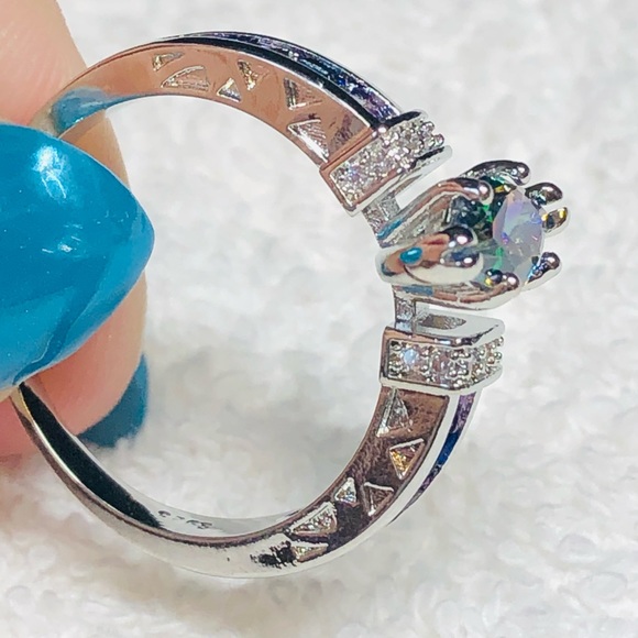 ♦️💍Sterling silver ring marquise mystic topaz - Picture 6 of 10